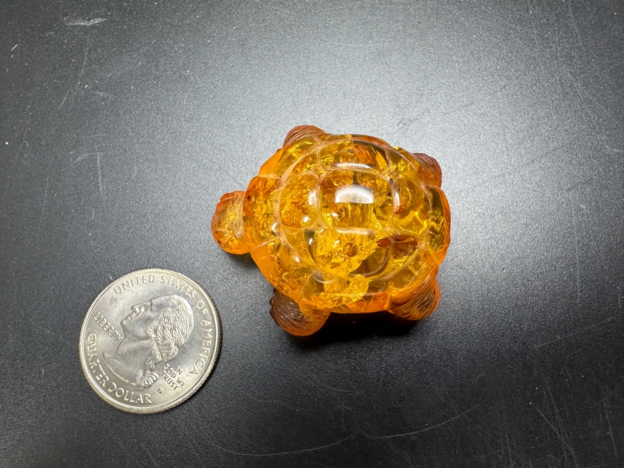 Carved Amber Turtle Figurine 13g [Photo 14]