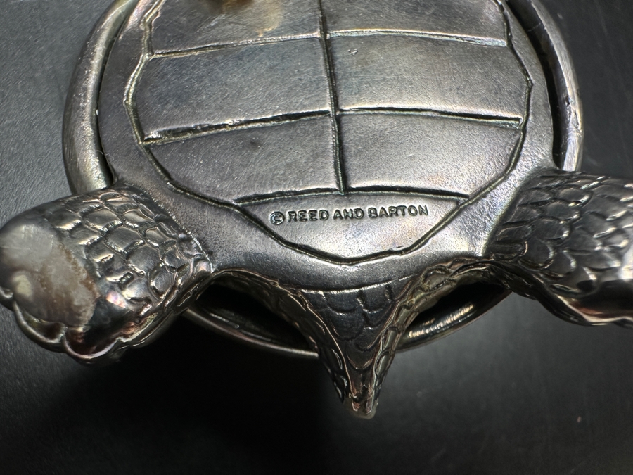 Vintage Reed And Barton Silverplate Turtle Music Box [Photo 8]
