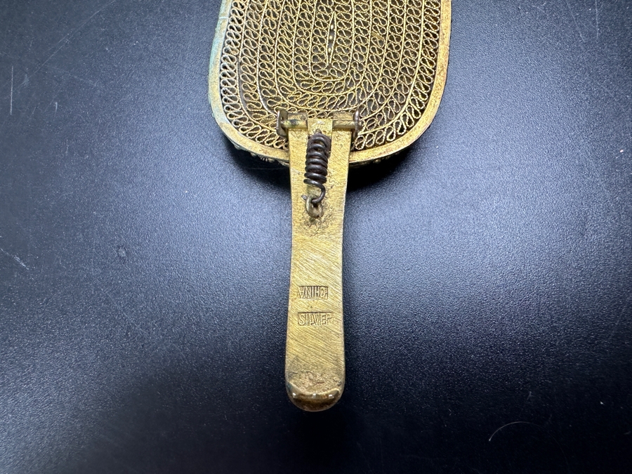 Vintage Chinese Rutilated Quartz Fur Clip 26g [Photo 6]