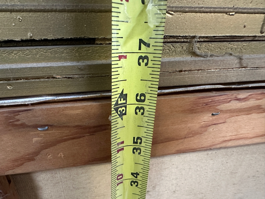 Original Landscape Painting On Canvas Signed Hanzel 24W X 36H Framed 34.5 X 47 [Photo 11]