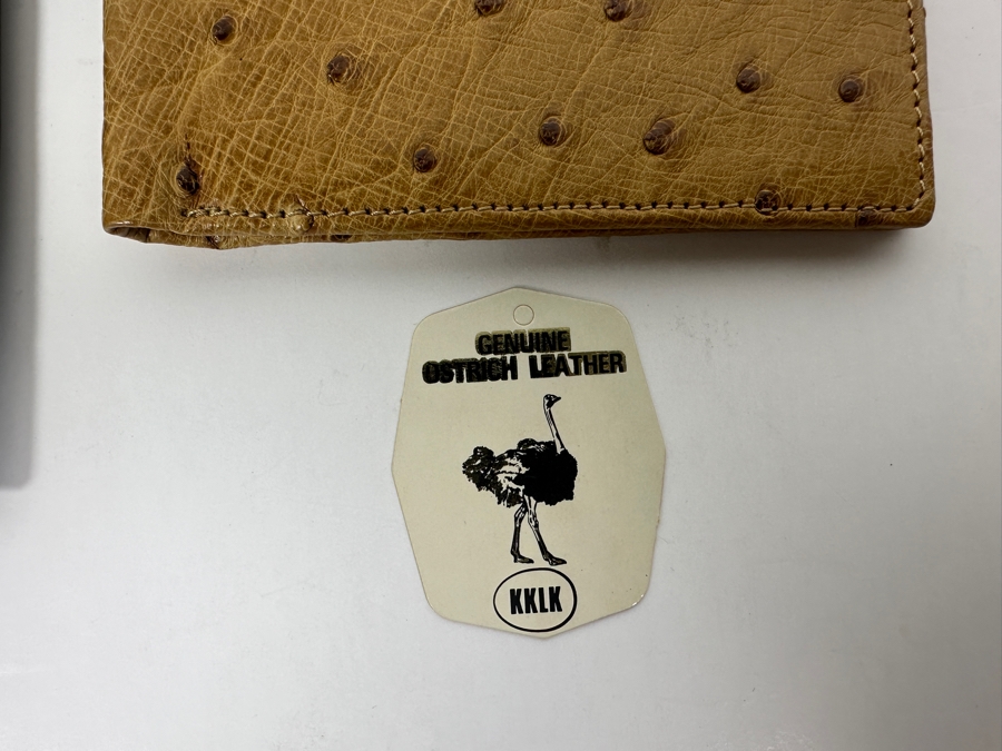 New Ostrich Leather Wallet And New Cole Haan Black Leather Passport Case [Photo 3]