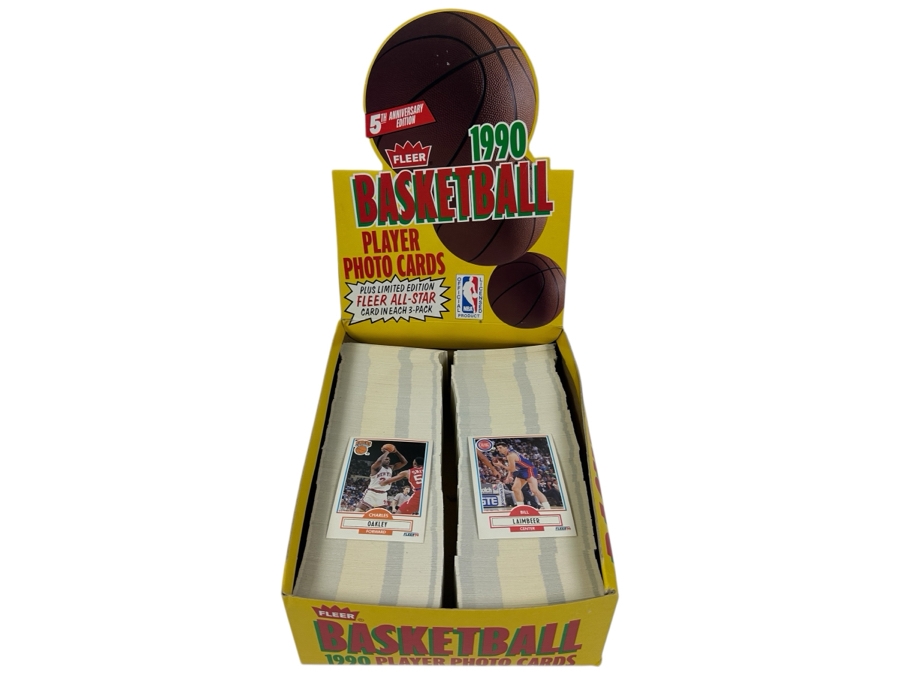 Vintage 1990 Fleer NBA Basketball Player Photo Cards [Photo 1]