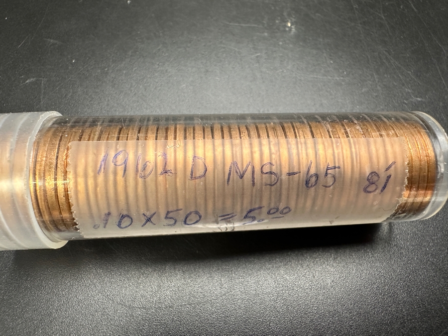 (50) Vintage 1962 D MS-65 Penny Roll Pennies [Photo 8]
