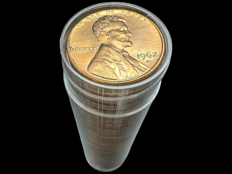 (50) Vintage 1962 D MS-65 Penny Roll Pennies [Photo 1]