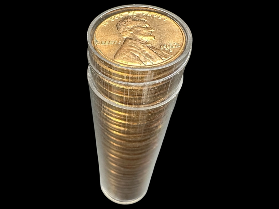 (50) Vintage 1962 D MS-65 Penny Roll Pennies [Photo 2]