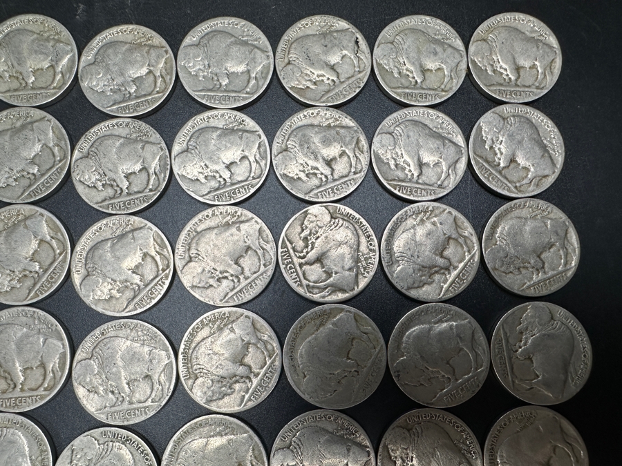 (40) 1928 S United States Buffalo (Indian Head) Nickels [Photo 10]