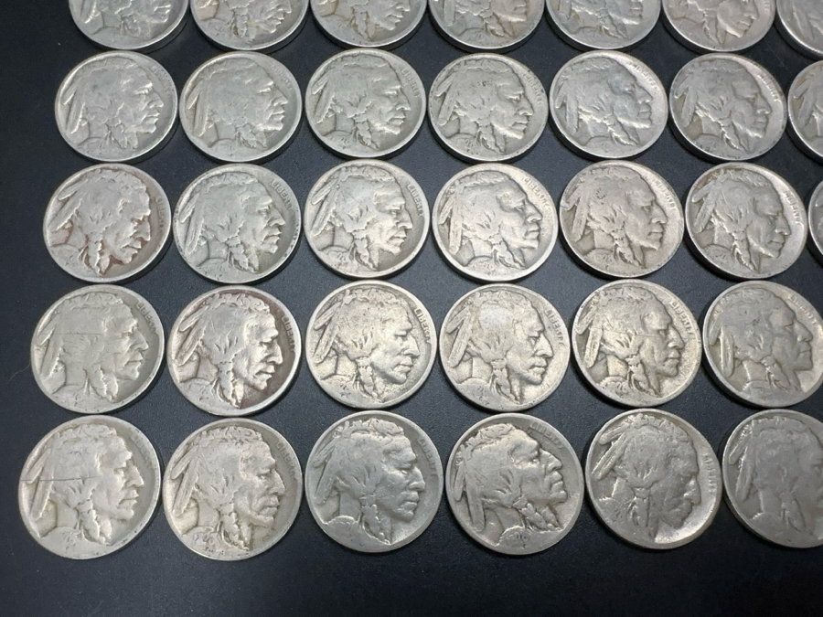 (40) 1928 S United States Buffalo (Indian Head) Nickels [Photo 6]