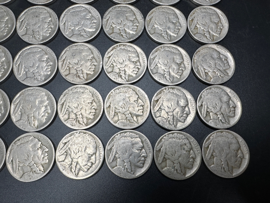 (40) 1928 S United States Buffalo (Indian Head) Nickels [Photo 5]