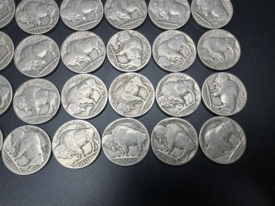 (40) 1928 S United States Buffalo (Indian Head) Nickels [Photo 11]