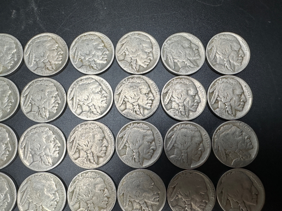 (40) 1928 S United States Buffalo (Indian Head) Nickels [Photo 4]