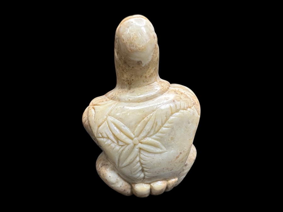 Carved Stone Double-Sided Turtle / Chinese Figure 56.8g [Photo 3]