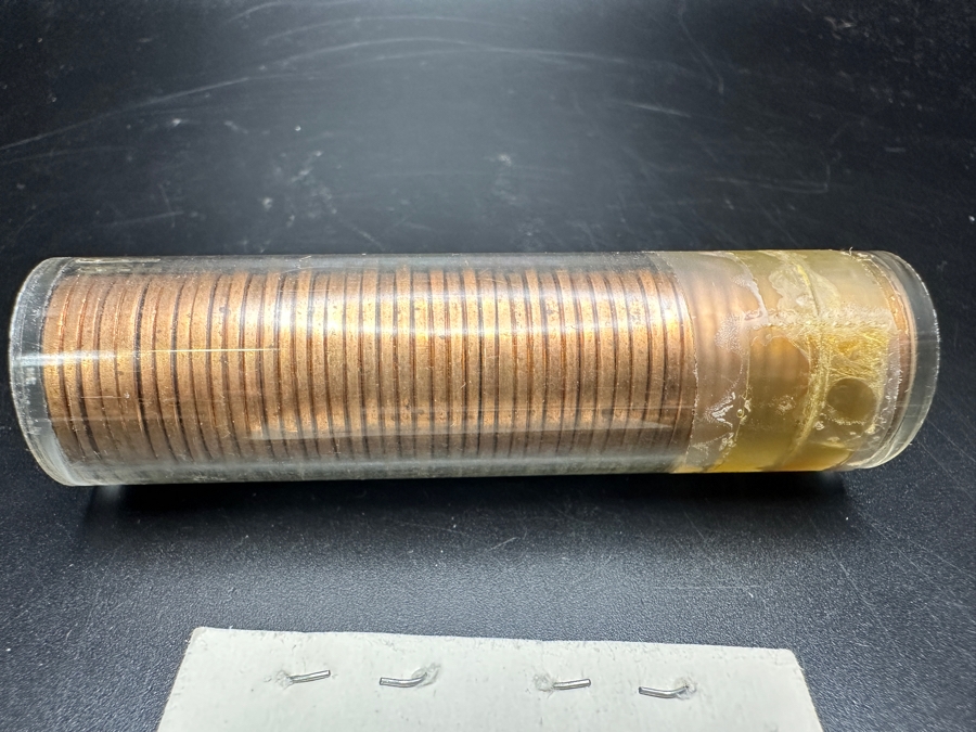 (50) 1963 D Uncirculated Bank Penny Roll Pennies And 1964 Proof Penny [Photo 5]