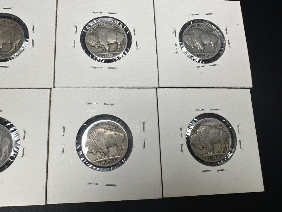 (8) Vintage United States Buffalo (Indian Head) Nickels (1) 1925, (1) 1926, (1) 1927 S, (1) 1928, (1) 1930, (2) 1936 & (1) 1936 S [Photo 12]