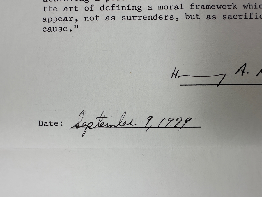 Henry A. Kissinger (1923-2023) Vintage 1974 Signed Typescript Letter With Invoice From Conway Barker Autograph Dealer [Photo 5]