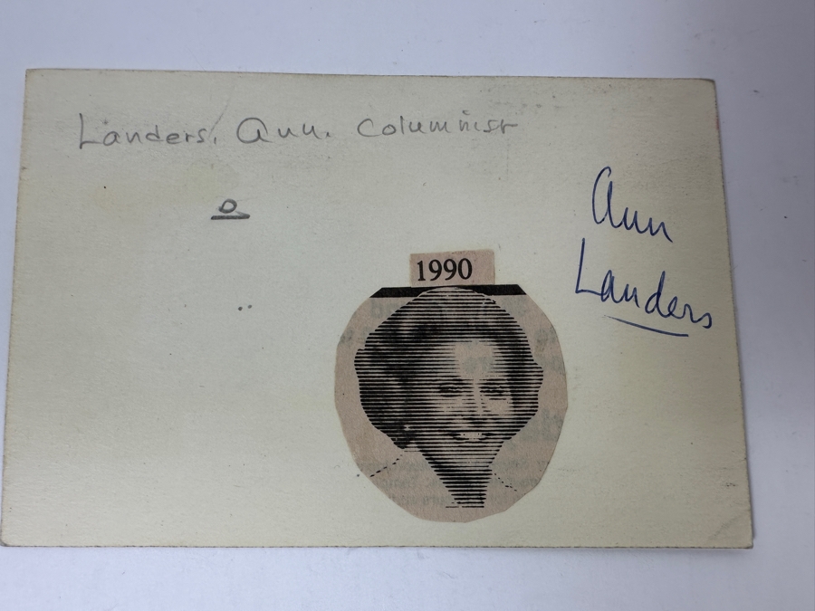 Ann Landers Autograph [Photo 3]