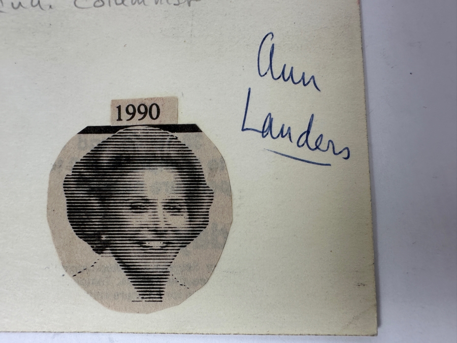 Ann Landers Autograph [Photo 4]