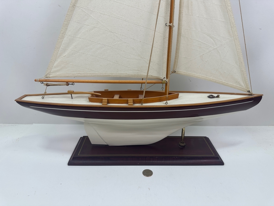 Wooden Decorative Sailboat Model 24W X 35H [Photo 7]