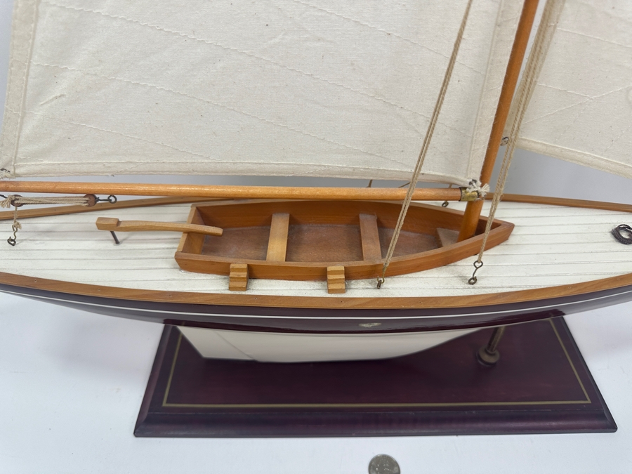 Wooden Decorative Sailboat Model 24W X 35H [Photo 4]