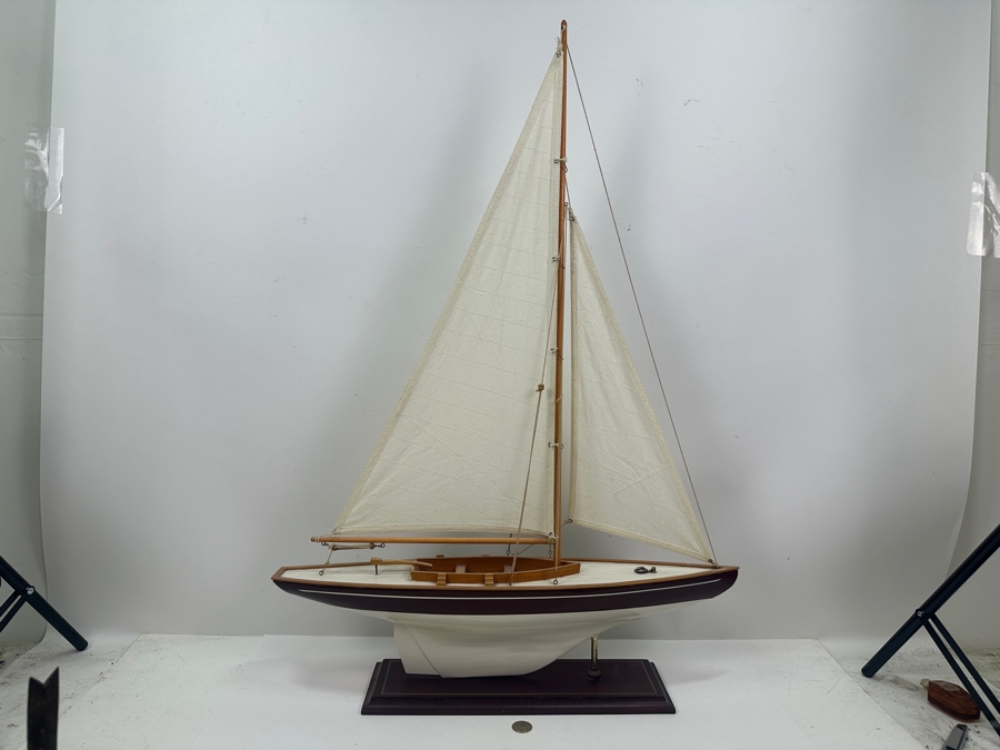 Wooden Decorative Sailboat Model 24W X 35H [Photo 6]
