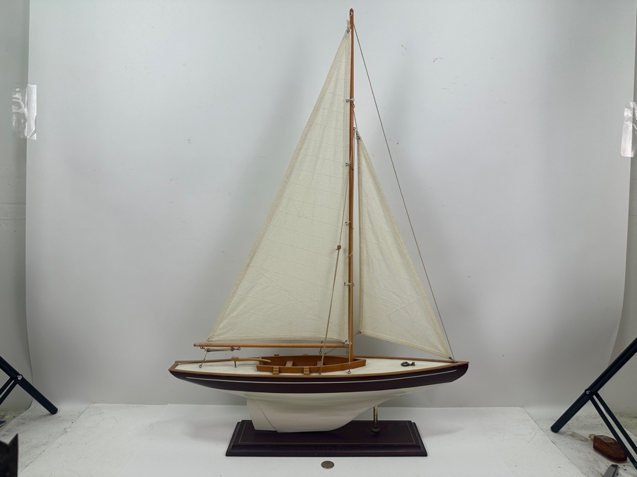 Wooden Decorative Sailboat Model 24W X 35H [Photo 2]