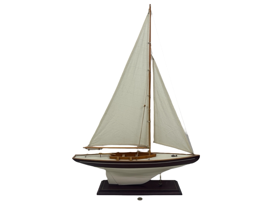 Wooden Decorative Sailboat Model 24W X 35H [Photo 1]