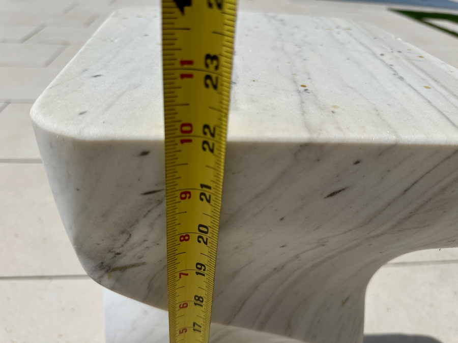 Solid Marble Arie Side Table Designed By Michael Sean Stolworthy 10W X 10W X 22H [Photo 9]