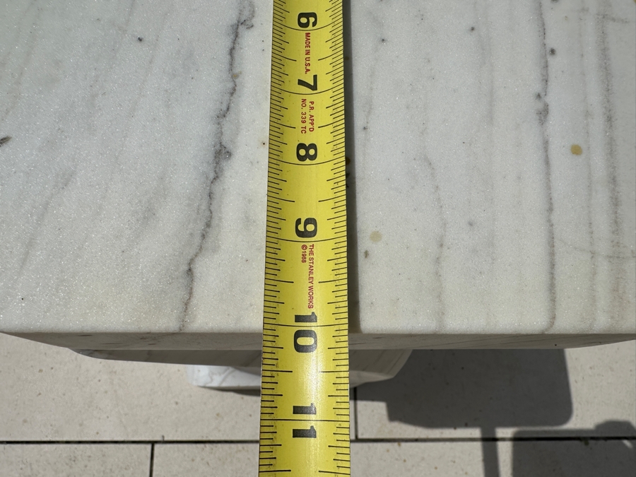 Solid Marble Arie Side Table Designed By Michael Sean Stolworthy 10W X 10W X 22H [Photo 8]