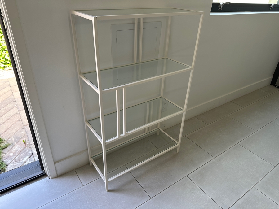 Metal / Glass Etagere Bookshelf 24.5W X 10D X 39H [Photo 3]