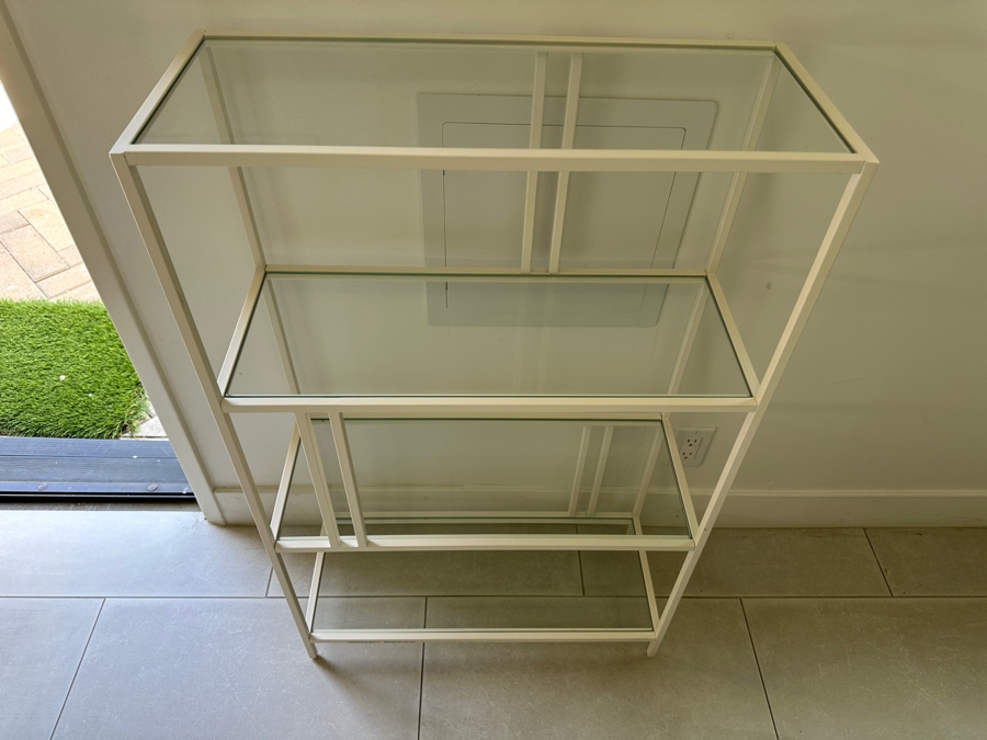 Metal / Glass Etagere Bookshelf 24.5W X 10D X 39H [Photo 2]
