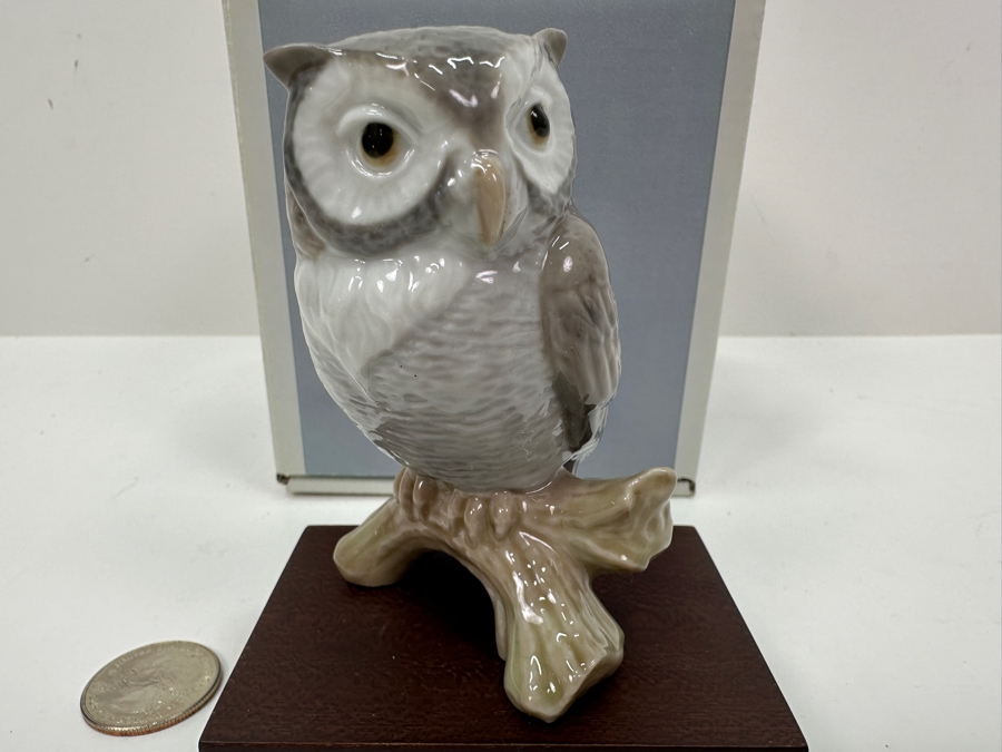 Lladro Owl Figurine With Box 3.5'H [Photo 3]