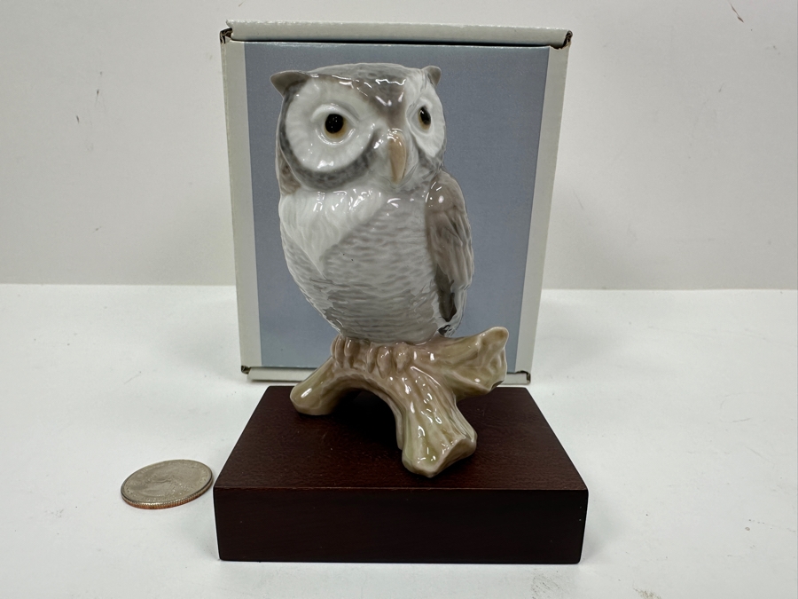 Lladro Owl Figurine With Box 3.5'H [Photo 2]