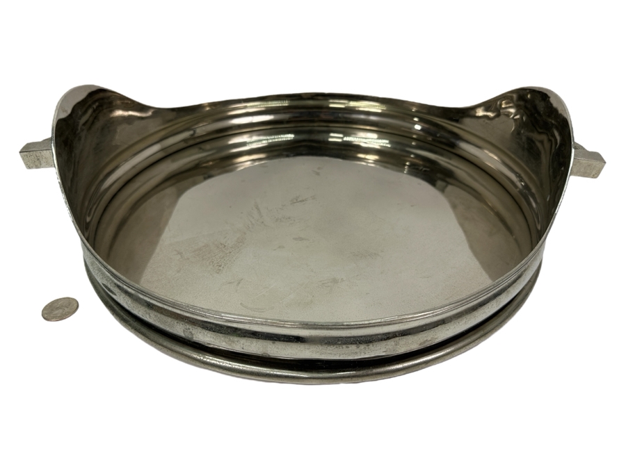 Z Gallerie Bedford Round Metal Tray 18'W Retails $139 [Photo 1]