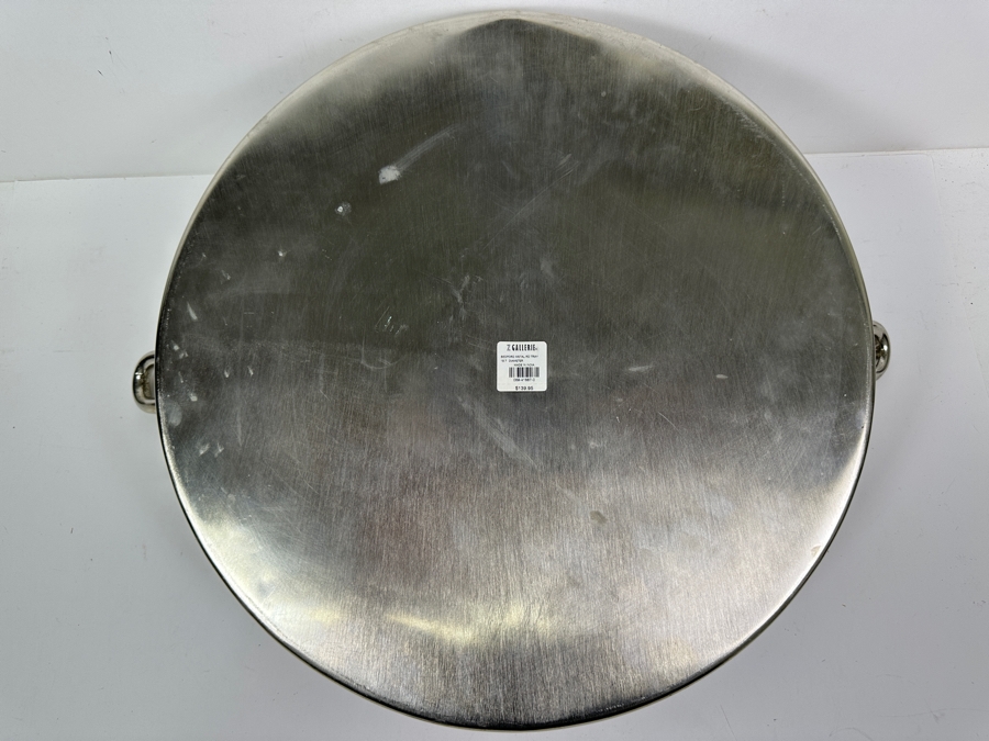 Z Gallerie Bedford Round Metal Tray 18'W Retails $139 [Photo 8]