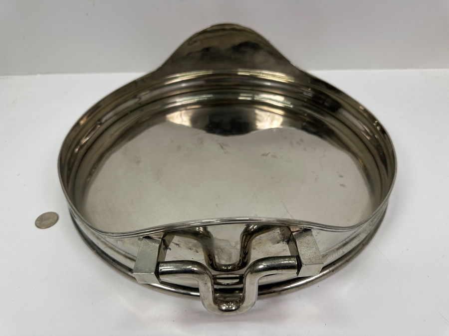 Z Gallerie Bedford Round Metal Tray 18'W Retails $139 [Photo 4]