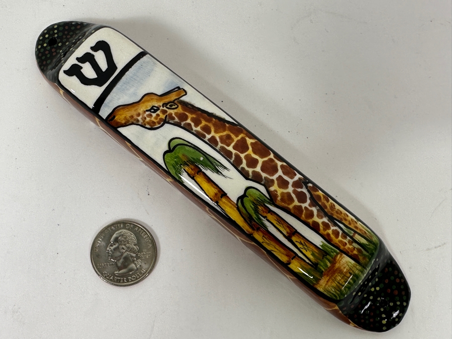 Hand Painted Mezuzah by Olefin Dube 7'W [Photo 2]