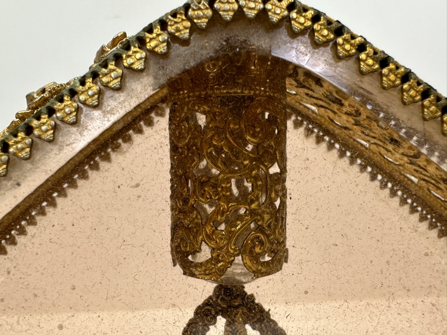 Vintage Gilded Metal Perfume Bottles 6.25' and 9.5'H [Photo 9]