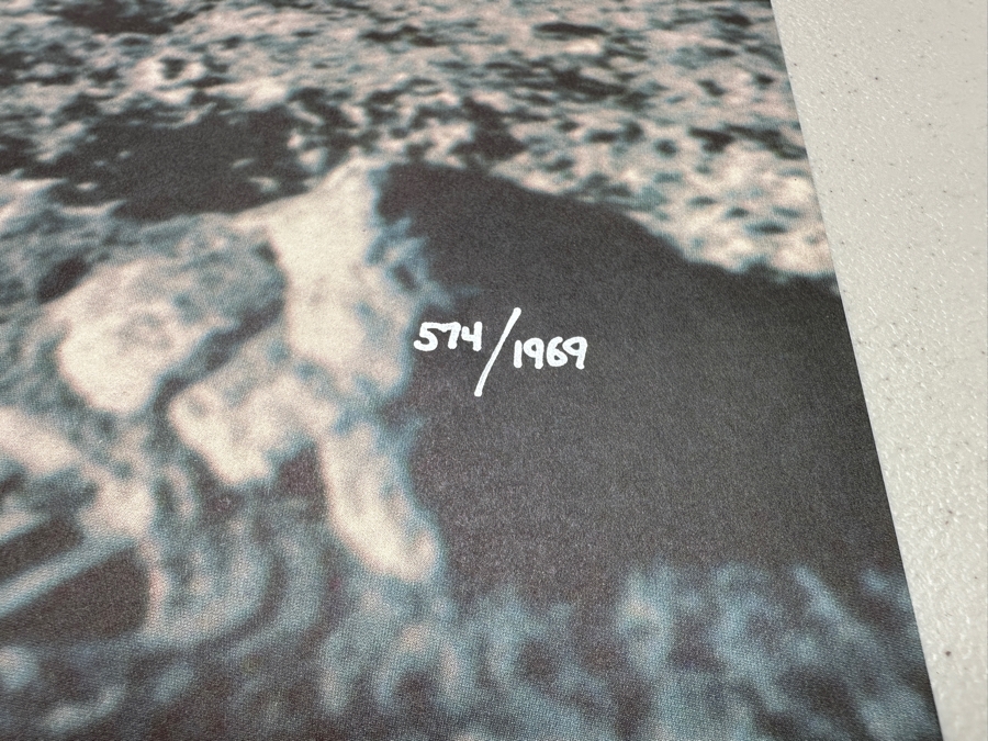 Hand Signed Buzz Aldrin Man On The Moon Poster 'We Came In Peace For All Makind... Tranquility Base, July 20, 1969 Numbered 574 Of 1969 23'W X 34'H [Photo 7]