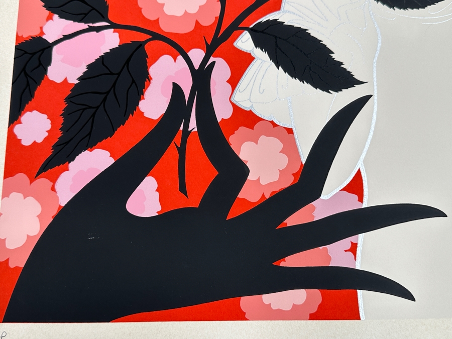 Hand Signed Erte (Romain de Tirtoff) Artist Proof Art Deco Serigraph Titled 'Black Rose' 15 X 20 [Photo 8]