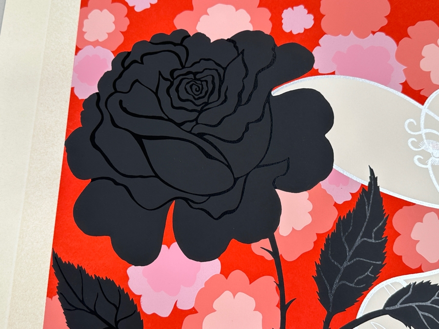 Hand Signed Erte (Romain de Tirtoff) Artist Proof Art Deco Serigraph Titled 'Black Rose' 15 X 20 [Photo 7]