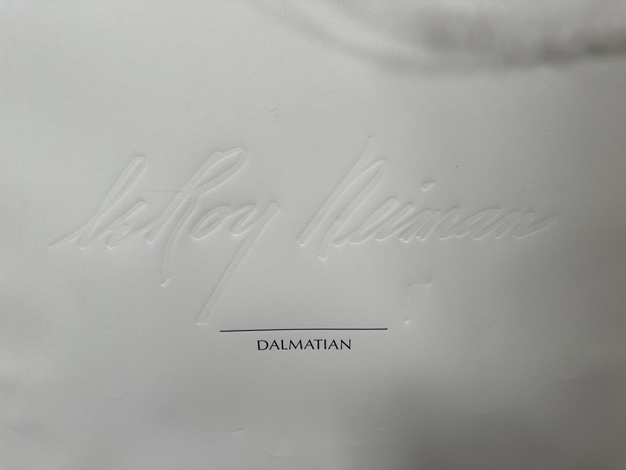 LeRoy Neiman (1921-2012) Hand Signed Limited Edition Lithograph Titled Dalmatian 19.5 X 24 Framed 33 X 38.5 [Photo 11]