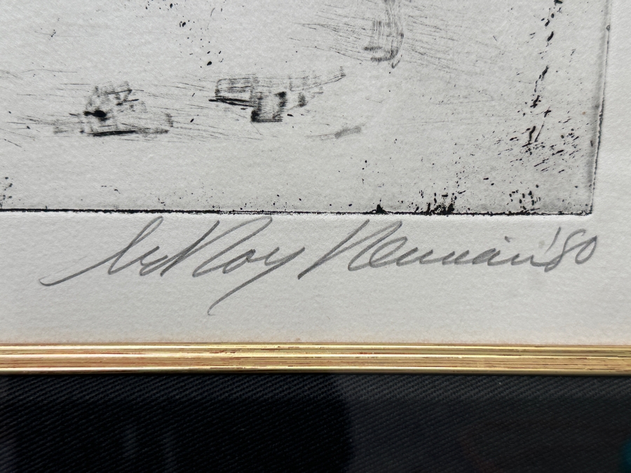 LeRoy Neiman (1921-2012) Hand Signed Limited Edition Lithograph Titled Dalmatian 19.5 X 24 Framed 33 X 38.5 [Photo 3]