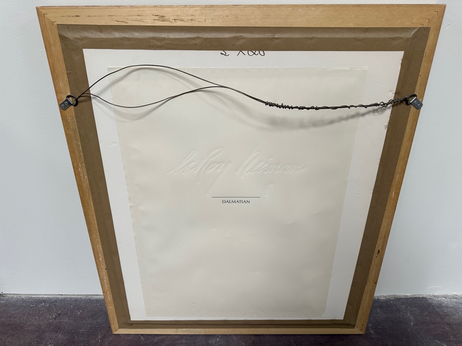 LeRoy Neiman (1921-2012) Hand Signed Limited Edition Lithograph Titled Dalmatian 19.5 X 24 Framed 33 X 38.5 [Photo 10]