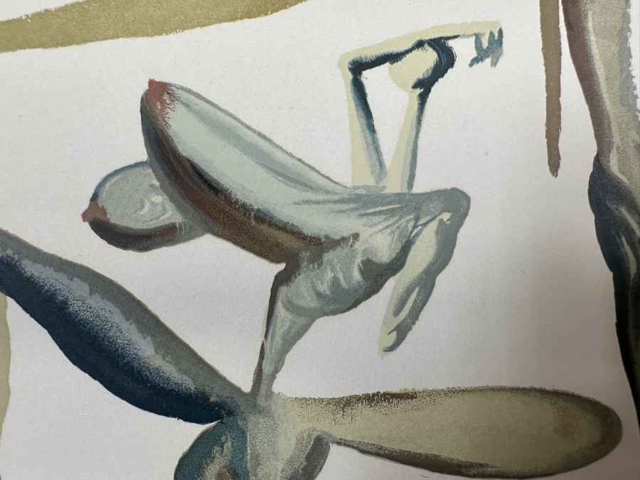 Salvador Dali (1904-1989, Spanish) The Divine Comedy Prodigality 1963 Woodblock Woodcut Print Hand Signed Artist Proof 10.5 X 13 [Photo 10]