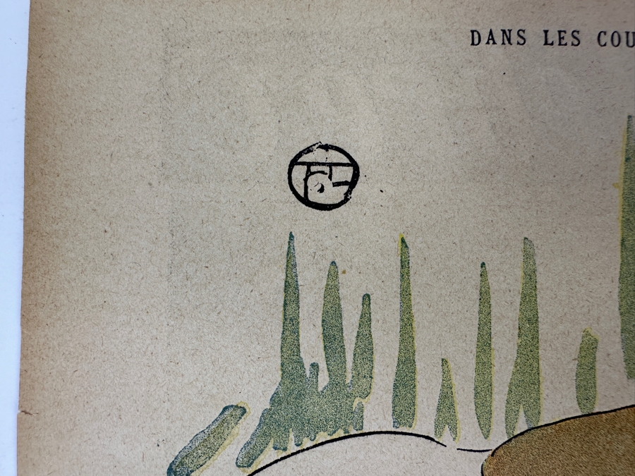 Antique 1896 Le Rire French Satirical Newsprint Magazine No. 84 Featuring A Henri De Toulouse-Lautrec Image On The Back Cover 9 X 12 Estimate $500 [Photo 5]