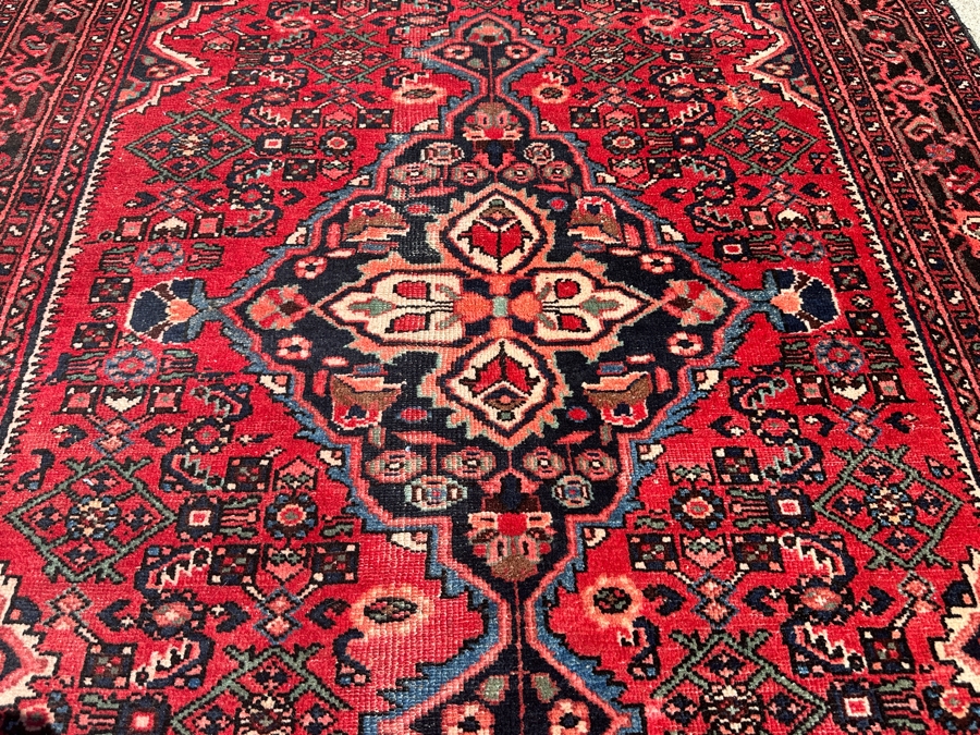 Vintage Hand Knotted Persian Area Rug 59.5 X 87.5 [Photo 4]