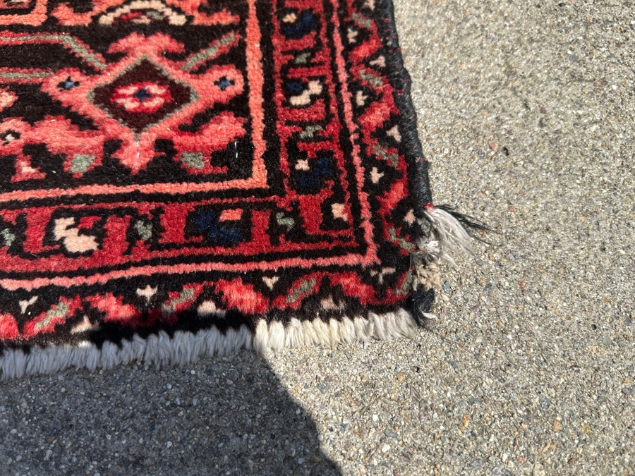 Vintage Hand Knotted Persian Area Rug 59.5 X 87.5 [Photo 6]