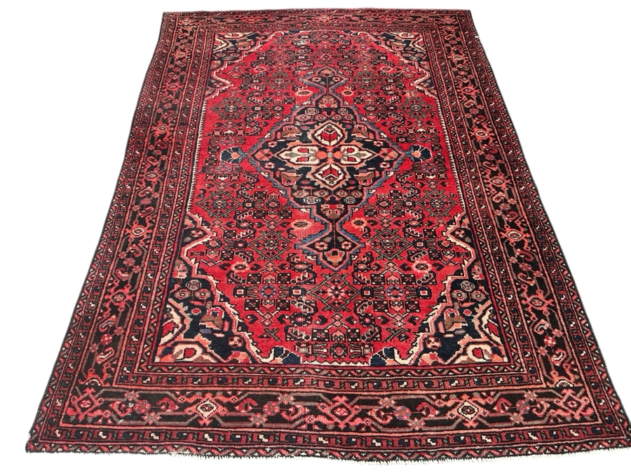 Vintage Hand Knotted Persian Area Rug 59.5 X 87.5 [Photo 1]