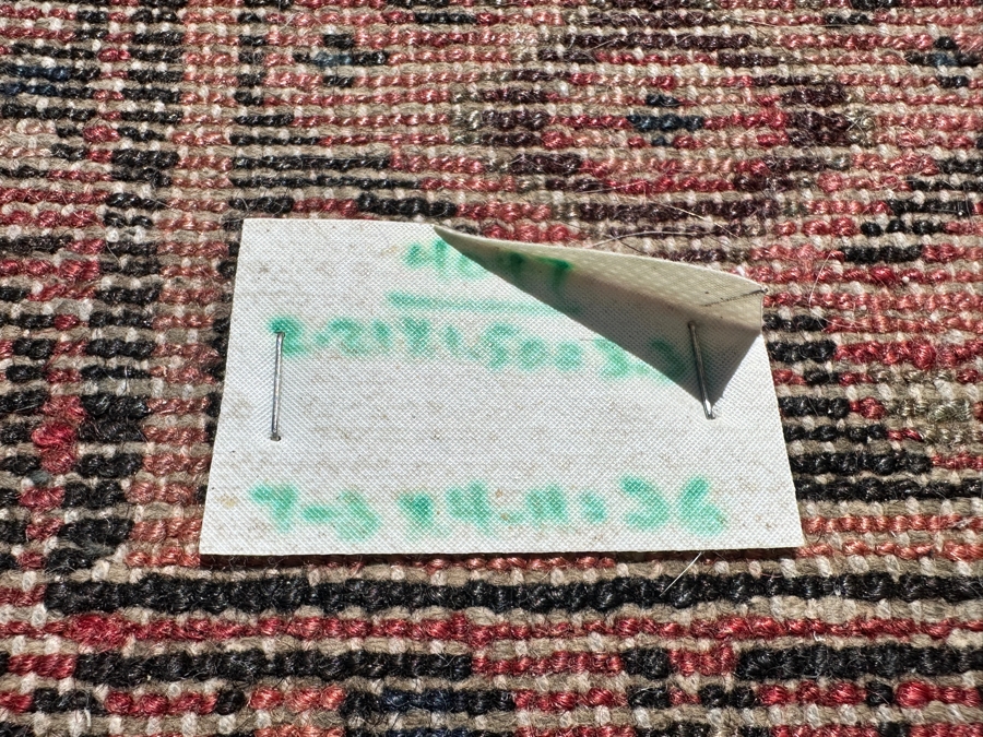 Vintage Hand Knotted Persian Area Rug 59.5 X 87.5 [Photo 9]