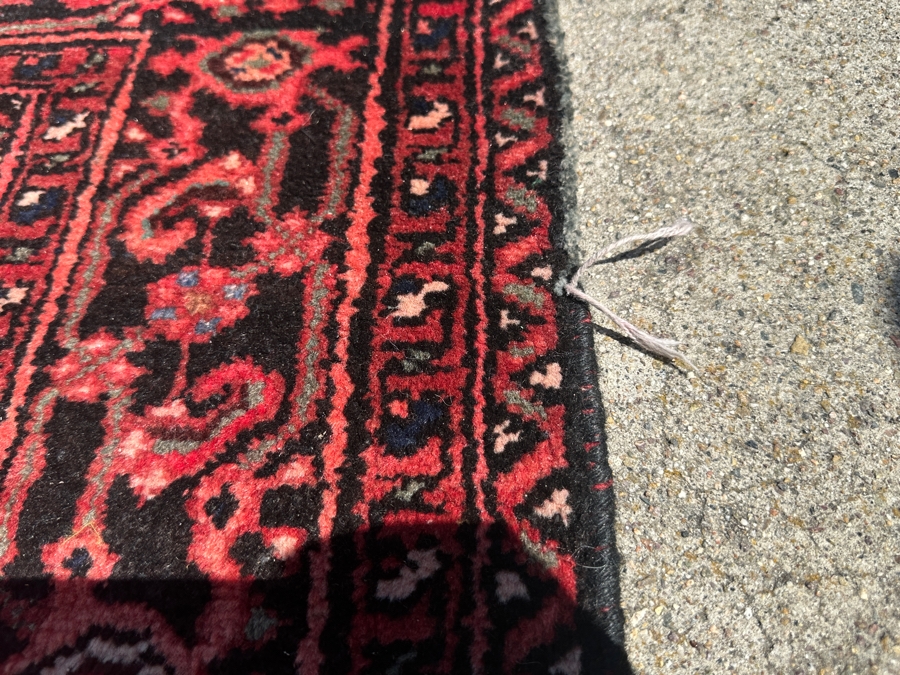 Vintage Hand Knotted Persian Area Rug 59.5 X 87.5 [Photo 7]