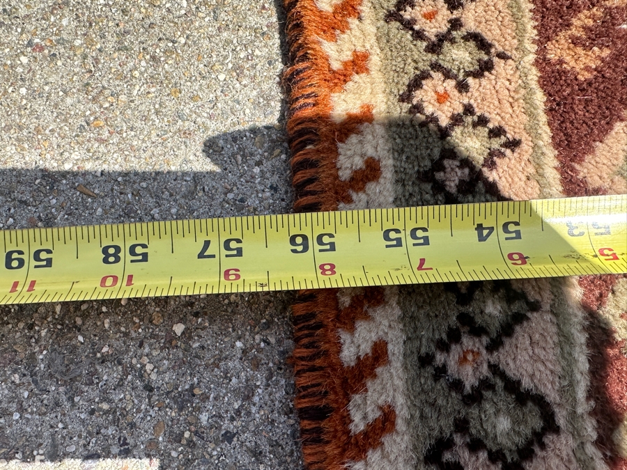 Vintage Hand Knotted Persian Area Rug 58 X 81 [Photo 7]